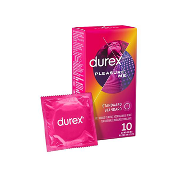 Durex - Pleasure Me - Condooms met ribbels en noppen - 10 stuks